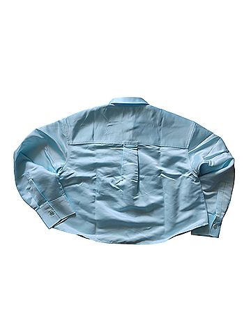 J.Crew Etienne Cropped Button-Up Shirt in Duchesses Satin Short Sleeve Button-Down Shirt (view 2)