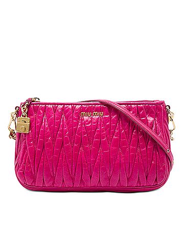 Miu Miu Matelasse Nappa Lux Charm Shoulder Bag (view 1)