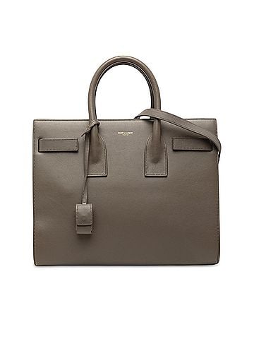 Saint Laurent Small Leather Sac De Jour Satchel (view 1)