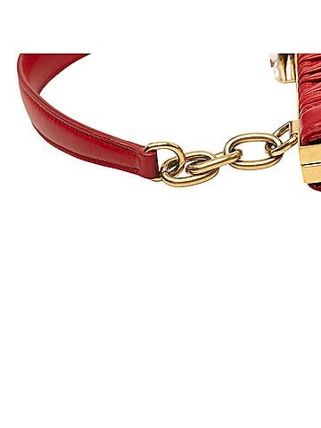 Miu Miu Matelasse Lambskin Kiss Lock Solitaire Satchel (view 2)
