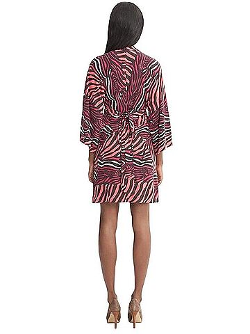 Issa London Banana Republic Animal Print Tie Waist Wrap Dress Casual Dress (view 2)