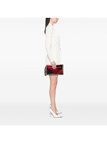 Valentino Canvas and Nappa Camouflage Rockstud Wristlet Clutch (view 2)