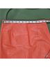 Jon 100% Leather Multi Color Orange Leather Skirt Size 2 - photo 5