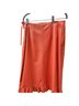 Jon 100% Leather Multi Color Orange Leather Skirt Size 2 - photo 2