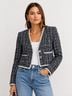 Veronica Beard Tweed Blue White Jacket Size 2X - photo 4