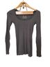 Decree Gray Long Sleeve Top Size S - photo 1