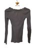 Decree Gray Long Sleeve Top Size S - photo 2