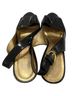 Coach 100% Leather Solid Black Gold Heels Size 7 - photo 2