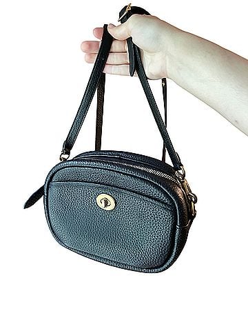 Coach soft pebble leather camera bag turnlock Leather Crossbody Bag (view 1)