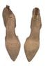 Bisou Bisou Gold White Heels Size 10 - photo 1