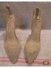 Bisou Bisou Gold White Heels Size 10 - photo 5