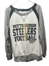 Majestic White Gray Black Gold Sweatshirt Size L - photo 1