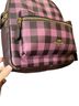 Coach 100% Leather Checkered-gingham Purple Black Backpack One size - photo 3