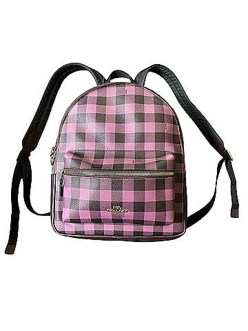 Coach Medium Charlie in gingham Backpack (view 1)