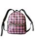 Coach 100% Leather Checkered-gingham Purple Black Backpack One size - photo 1