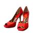 Jessica Simpson Red Heels Size 8 1/2 - photo 1