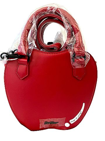 Betsey Johnson Apple of My Eye Faux Leather Crossbody Bag (view 2)