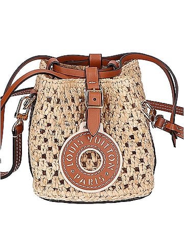 Louis Vuitton LOUIS VUITTON M83521 Raffia Noé Purse 2-Way Drawstring Shoulder Bag, Natural x Tan, Gold Hardware, Women's (view 1)
