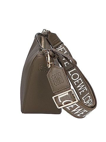 Loewe LOEWE A538G13X01 Classic Calf Hammock Hobo Mini Shoulder Bag, Dark Khaki Green, Gold Hardware, with Anagram Strap (sold separately), for Women. (view 2)