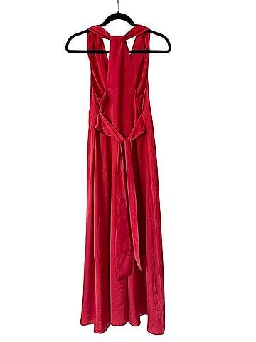 Banana Republic Wrap-Waist Halter Maxi Dress Casual Dress (view 2)