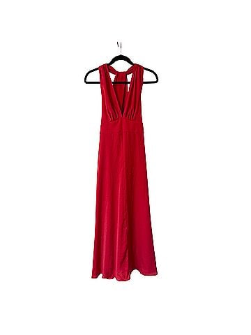 Banana Republic Wrap-Waist Halter Maxi Dress Casual Dress (view 1)