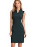 MM. LaFleur Solid Green Cocktail Dress Size 2 - photo 1