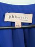Philosophy 100% Polyester Blue Sleeveless Blouse Size L - photo 3