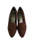 Joyce 100% Suede Brown Heels Size 8 - photo 1