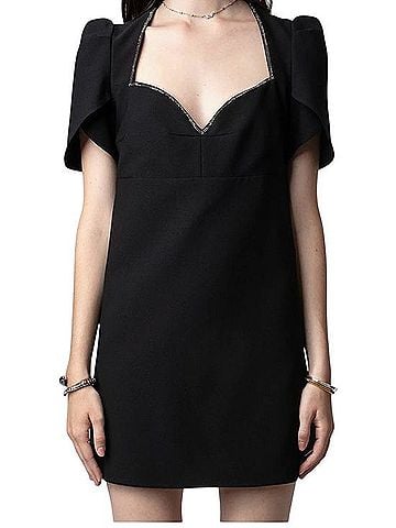 Zadig & Voltaire Roxelle Crepe Strass Casual Dress (view 1)