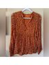 Oliphant Print Orange Long Sleeve T-Shirt Size L - photo 4