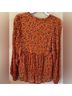 Oliphant Print Orange Long Sleeve T-Shirt Size L - photo 5