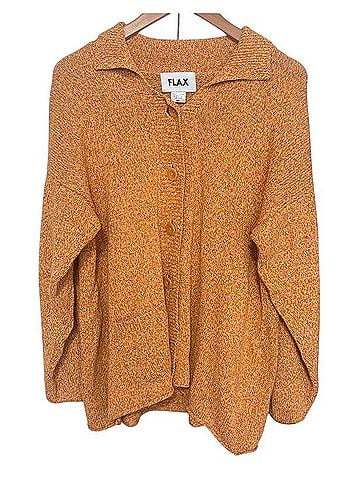 Flax Cozy Button-Front Cardigan (view 1)