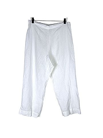 bryn WALKER Flat Front Straight Leg Crop Pant Linen Pants (view 1)