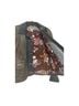 Cache 100% Leather Floral Brown Faux Leather Jacket Size 6 - photo 2
