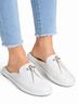 Buscemi 100% Leather White Mule/Clog Size EU 35 - photo 6