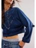 Free People Blue Pullover Sweater Size S - photo 5