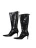 Guess 100% Leather Black Boots Size 8 1/2 - photo 2