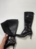 Guess 100% Leather Black Boots Size 8 1/2 - photo 9