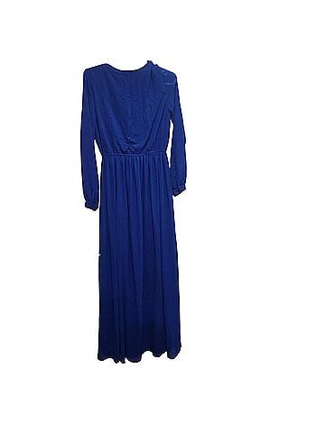 Lulus Wondrous Water Lilies Maxi Cocktail Dress (view 2)