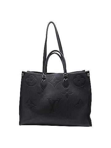 Louis Vuitton Louis Vuitton Giant Onthego GM Tote Bag in Black Leather (view 2)