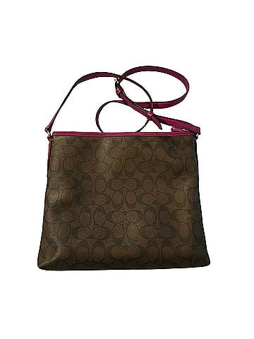 Coach Cross Leather Crossbody Bag (view 2)