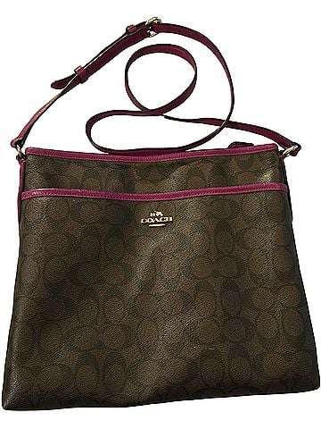 Coach Cross Leather Crossbody Bag (view 1)
