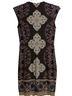 Cache Floral Brown Black White Tan Cocktail Dress Size 8 - photo 2