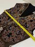 Cache Floral Brown Black White Tan Cocktail Dress Size 8 - photo 8