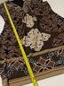 Cache Floral Brown Black White Tan Cocktail Dress Size 8 - photo 10