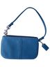 Coach 100% Leather Solid Blue Wristlet One size - photo 2