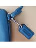 Coach 100% Leather Solid Blue Wristlet One size - photo 3