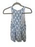 Josie Floral White Blue Romper Size S - photo 2