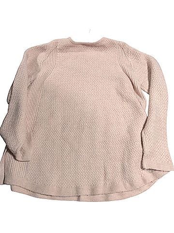 Chadwicks Chadwicks Minimalist Clean Girl Textured Knit Tunic Sweater Women's XL pink Pullover Sweater (view 2)