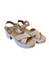 SODA Multi Color Tan Sandals Size 11 - photo 1